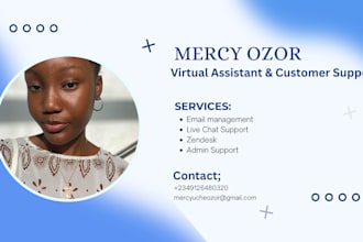 provide professional customer service and live chat support