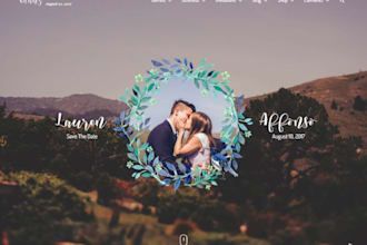 design wedding websites and photography websites