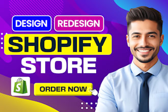 do shopify website design, create shopify store, or shopify dropshipping store