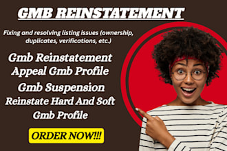 set up, reinstate and fix your google my business profile