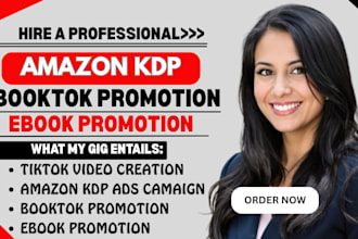 do amazon ebook promotion booktok video, tiktok book advertising kdp marketing