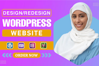 design redesign wordpress website, website development as a full stack developer