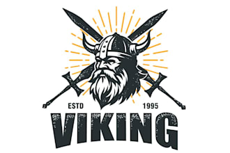 design a wonderful viking logo with unlimited revision