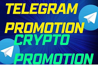 do crypto telegram promotion, crypto telegram marketing, telegram subscribers