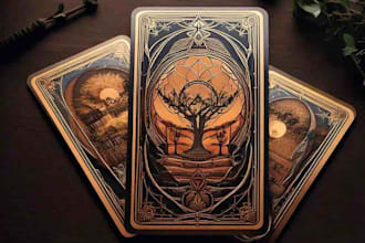 design tarot card playing card oracle card game, nft card uno deck