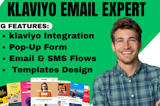 klaviyo email marketing flows, shopify marketing and sales campaign templates