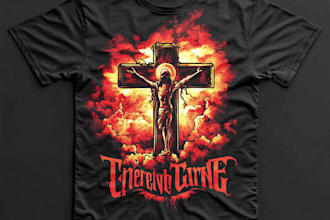 do typography christian t shirt design and graphic design