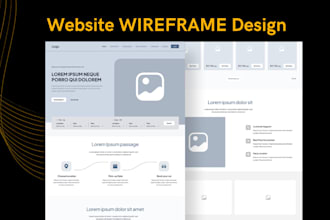 do custom figma wireframe, wireframe design for your website or app