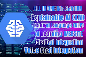develop saas ai website, nlp, learning and explainable xai web, voice, chatbot