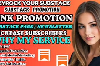 organic substack promotion, substack page link, substack subscribers, newsletter