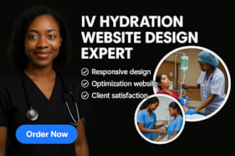 develop iv hydration, medical therapy tour, webflow dating, healthcare website