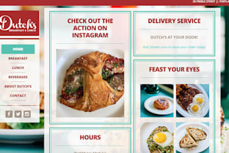 create a restaurant website with online ordering system