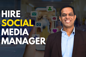 be your social media manager for facebook, instagram