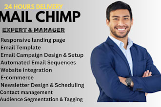 design mailchimp email templates, campaigns, automation and newsletters