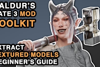 create mod game model,characters,rip and import models from and for any game mod