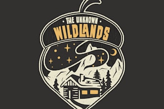 design modern wonderful cabin logo