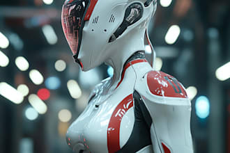 design sci fi character and sci fi concept art, game art