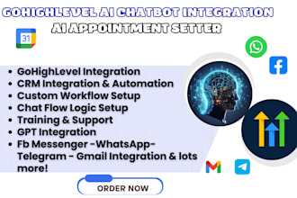 setup gohighlevel ai chatbot integration, ai appointment setter CRM integration