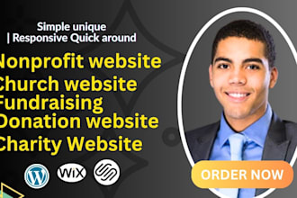 create and design nonprofit website charity ngo donation fundraising website