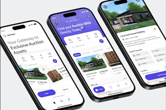 build art auction app, asset bidding app, car bidding app