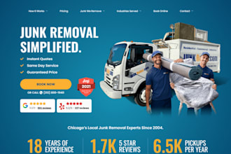 build a professional junk removal website