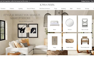 design furniture shopify store, wix home decor, furniture dropshipping website