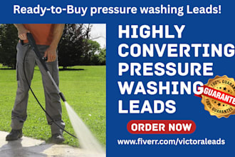 pressure washing leads power washing leads pressure cleaning leads fb google ads