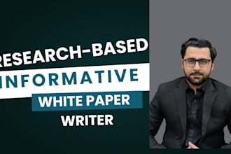 write informative white paper for your product or service