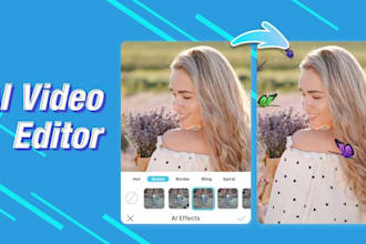 develop a photo and video editing app camera app ai video editing