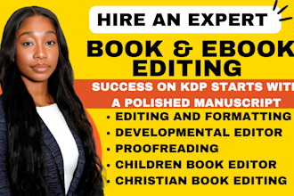 manuscript book editing and formatting amazon kdp book publishing ebook editor