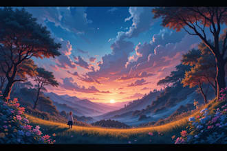 draw beautiful pixel art backgrounds and landscapes