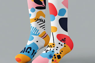 design unique socks design for your brand