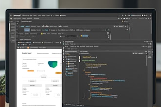 build responsive web or mobile apps using laravel or flutter