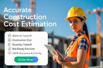 do construction cost estimation reports nrm2 material quantity mep takeoff