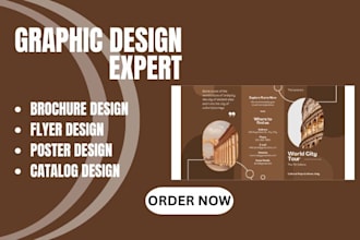 do marketing material brochure one pager company profile, menu business postcard