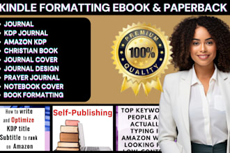 do ebook formatting book editing, amazon KDP journal design paperback formatting