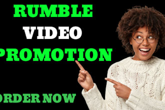 do organic rumble video promotion to increase reach and engagement