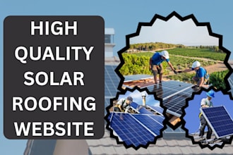 setup solar roofing contractor handyman plumbing hvac cleaning website
