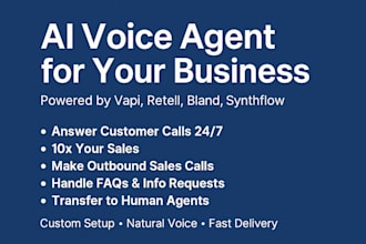 make ai voice agent using vapi, bland, synthflow, retell
