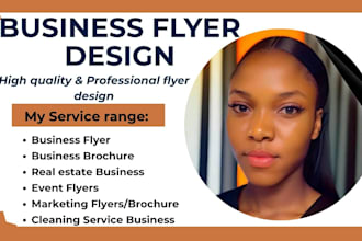 design corporate business, product, real estate  cleaning flyer and brochure