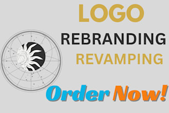 rebrand, revamp, redesign, remake your website logo