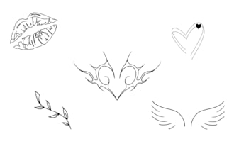 create a minimalist tattoo design