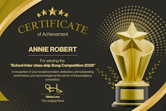 do custom diploma certificate design, award certificate, transcript design 24hrs