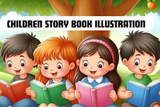 illustrate children book illustration and kids story book illustration