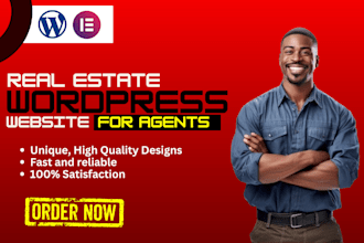 create a real estate wordpress website for agents