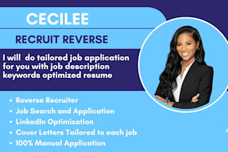 do job application for remote, wfh, onsite jobs, job search as reverse recruiter
