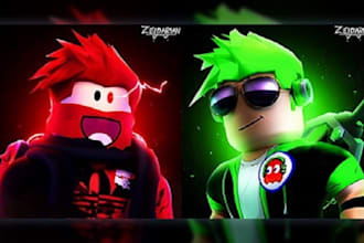 make you a professional roblox game logo or a gfx