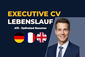 write an ats optimized executive resume and CV