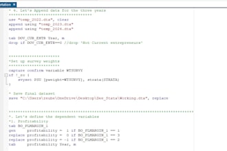 replicate journal papers using stata software