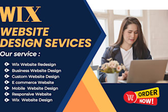 create website design, ecommerce, redesign wix website